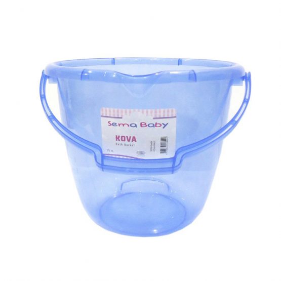 Sema Bebe Ölçekli Şeffaf Kova – Mavi
