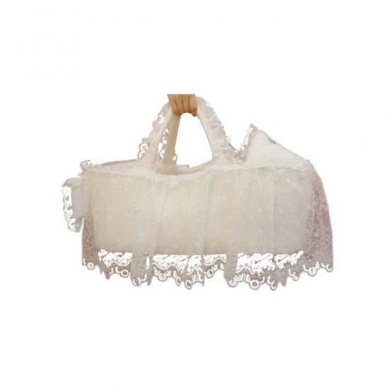 Sema Bebe Fistolu Lüks Yenidoğan Bebek Yatağı Portbebe – Ekru