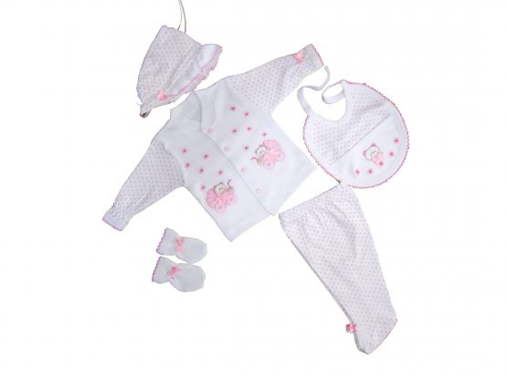 Sema Bebe 5’li Premature Puanlı Set – Açık Pembe