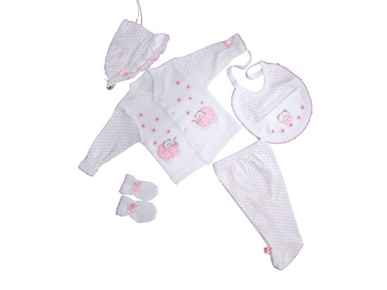 Sema Bebe 5’li Set – Açık Pembe